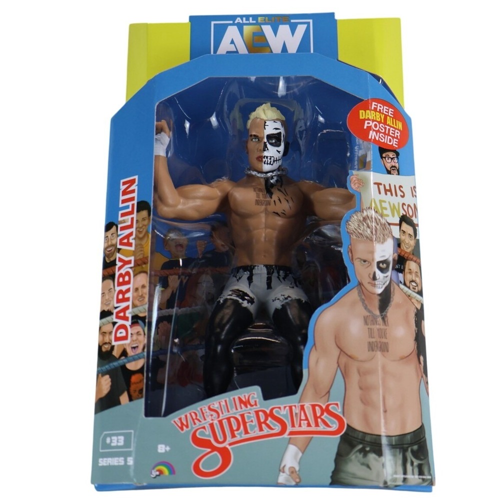 AEW Wrestling Superstars Darby Allin Jazwares‎ Figure Series 5 #33 Poster NIB